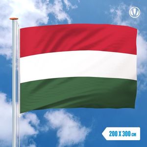 vlag Hongarije 200x300cm - Spunpoly