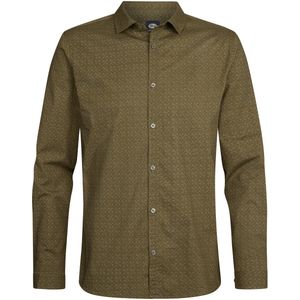 Petrol Industries - Overhemd 'AOP' - Blauw - Lange Mouw