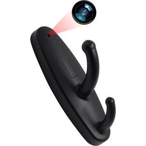 Spy Camera - Bewakingscamera HD 1080P Haak Mini Spionagecamera Kleding Bewegingsdetectie Loop-opname Home Security