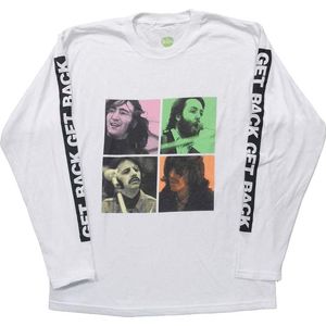 The Beatles - Get Back Studio Shots Longsleeve shirt - M - Wit