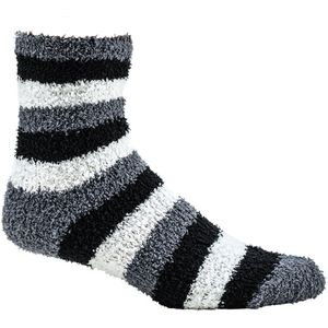 Superzachte kindersokken | knuffelsokken | maat 30-35 | voordeelpakket van 6 paar | grijs wit zwart