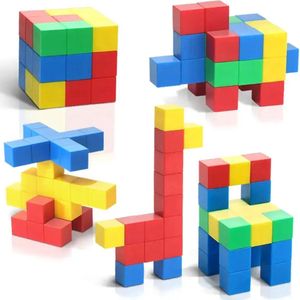 Magnetisch Speelgoed - 32 Stuks - Magnetische Speelgoed - Veilig Voor Kinderen - Voordeelset Magnetisch Speelgoed - Grote blokken 4CM