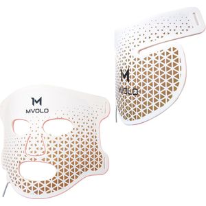 Mvolo® LED Gezichts- en Halsmasker – Huidverzorging - Schoonheidsbehandeling - Collageenboost -Acnevermindering