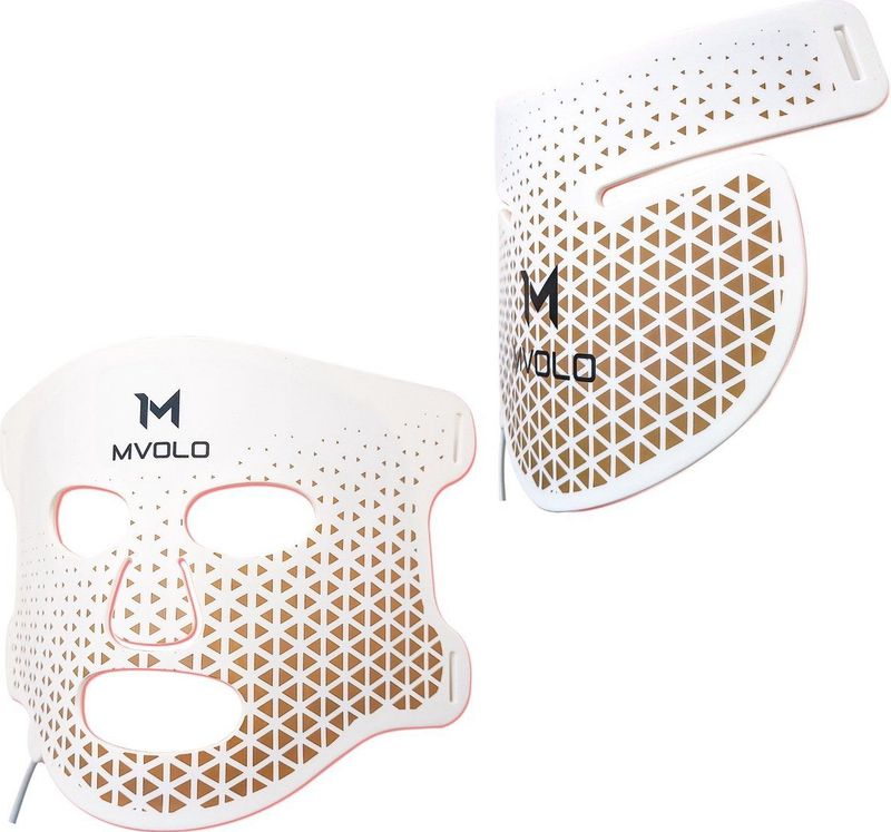 Mvolo® LED Gezichts- en Halsmasker – Huidverzorging - Schoonheidsbehandeling - Collageenboost -Acnevermindering