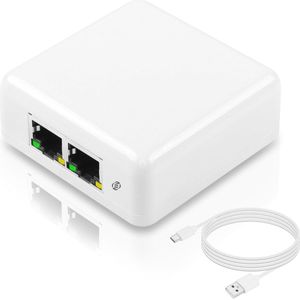 Equivera - Internet Splitter - Netwerk Switch - RJ45 Ethernet Splitter
