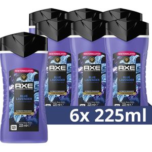 AXE Fine Fragrance Collection Douchegel - Blue Lavender - 6 x 225 ml - Voordeelverpakking