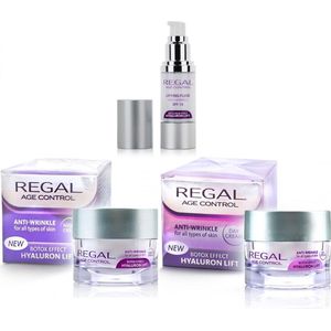 Regal Age Control Voordeelverpakking - Anti-Rimpel Dagcrème + Nachtcrème + SPF Serum - Botox Effect & Hyaluron Lifting - 120ml