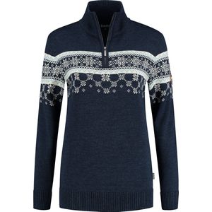 Kama Dames Pullover Nordic Merino, donkerblauw