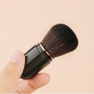 Boraboi® Compacte en Intrekbare Make-upkwasten Set voor Reizen en Dagelijks Gebruik - Zwart en Wit