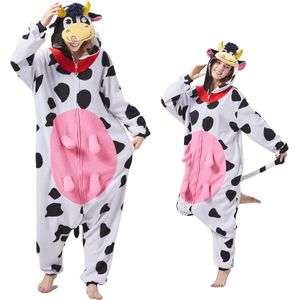 Unisex Koe Pyjama Onesie voor Volwassenen - Perfect voor Feestdagen en Comfortabele Avonden