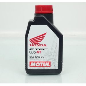 Bidon d'huile Motul E TEC Lub 4T 10W30 100% Synthèse 1L pour moto scooter Neuf