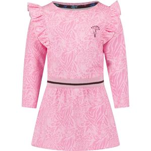 4PRESIDENT Meisjes jurk - Dust Pink AOP - Maat 110 - Meisjes jurken