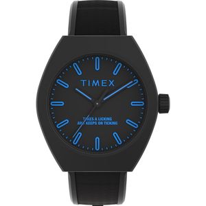 Timex Essex TW2W42300 Horloge - Kunststof - Zwart - Ø 40 mm
