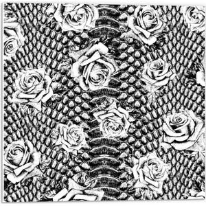 Forex - Rozen Behang - 50x50cm Foto op Forex