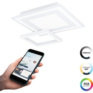 EGLO connect.z Savatarila-Z Smart Plafondlamp - 45 cm - Wit - Instelbaar RGB & wit licht - Dimbaar - Zigbee