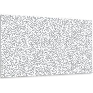 Tulup PVC Wandpaneel - Mozaïek Vinyl Wandpaneel - 100 cm x 50 cm - Grijs Zelfklevend Wandpaneel - 1 stuk - Wandpaneel Zelfklevend - Industrieel Muurpaneel - Zelfklevend Wandpaneel - Plaktegels Keuken en Badkamer