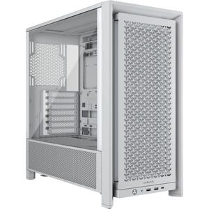 Corsair - FRAME 4000D RS - Mid-Tower Behuizing - Wit - Ondersteunt 3x 120 mm ventilatoren voorzijde