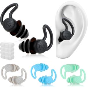 Siliconen Oordopjes - Waterdicht en Herbruikbaar - 4 Paar - Geschikt om te Zwemmen en Douchen