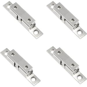 4 stuks dubbele bal roller vangst verstelbare koperen bal spanning vangst vergrendeling - schroeven bal vangst - meubels vergrendeling voor kast deur kast (zilver/70 mm) .