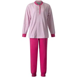 Lunatex - dames pyjama 124246 - all season - pink stripe - maat M