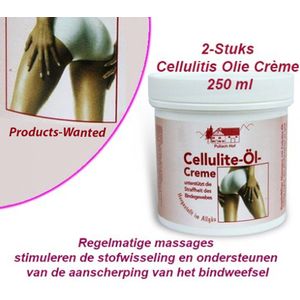 Pullach Hof - Cellulitis Olie Crème - 250 ml - 2-Stuks