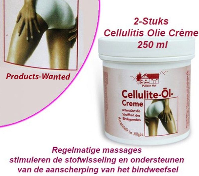 Pullach Hof - Cellulitis Olie Crème - 250 ml - 2-Stuks