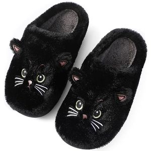 Winter katoenen pantoffels - schattige katten pantoffels - dames winter cartoon pantoffels - comfortabele antislip pantoffels - heren harige pantoffels - warme pluche pantoffels - 36/37