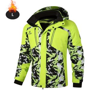 Bovista Skipak - SkiBroek - Skijas - Ski Suit - Wintersport - Heren - Winter - Warm Fleece - Groen - Maat L