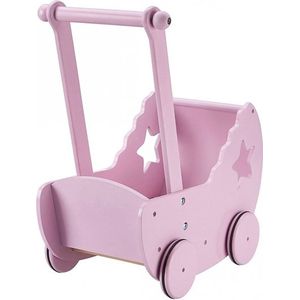 Kid's Concept - Poppenwagen met ster - Hout - Speelgoed