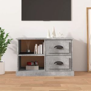 The Living Store Tv-kast Betongrijs 73x35.5x47.5 cm - Trendy design - Duurzaam materiaal - Voldoende opbergruimte