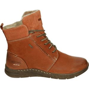 Josef Seibel CONNY 53 - Volwassenen VeterlaarzenHoge sneakersDames sneakersDames veterschoenenHalf-hoge schoenen - Kleur: Oranje - Maat: 38