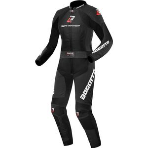 Bogotto - Losail - Dames Motorpak - Zwart - 2-Delig