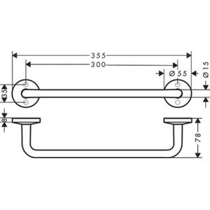 hansgrohe AXOR Universal Circularsteunbalk, 42813310