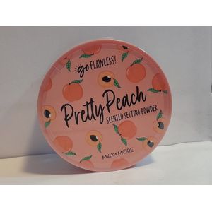 Max & More settingpoeder - make-up - Pretty Peach Scented Setting Powder - 22 gram