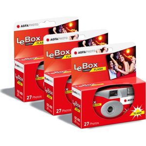 AGFA PHOTO - 601020 - Wegwerpcamera - Grijs en Rood - 27 Foto's