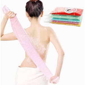 5 stuks exfoliërende baddoek, nylon, Japanse peeling, lichaamsdouche, exfoliërende washandjes, handdoek, lichaam, douche, reinigingssponsjes, voor dames en heren