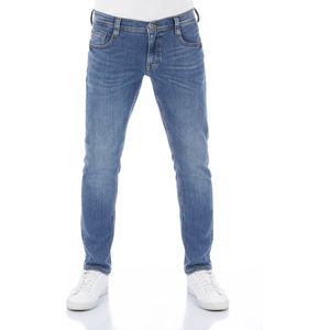 Mustang Heren Jeans Broeken Oregon tapered Fit Blauw 31W / 30L Volwassenen Denim Jeansbroek