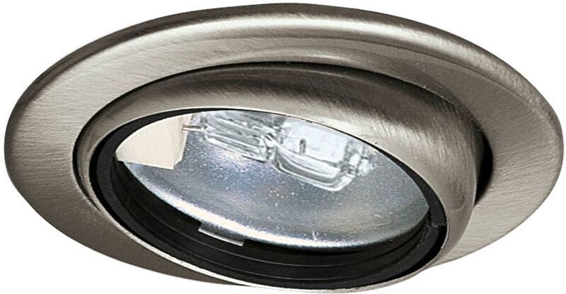 Paulmann meubel lamp - Onderbouwverlichting - rond - zwenkbaar - 69mm - geborsteld staal - glas -