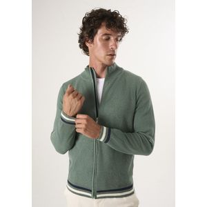 Felix Hardy - Cardigan - Groen - Heren - 100% Katoen