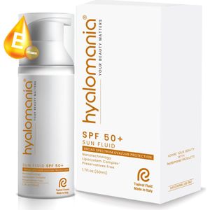 Hyalomania Sun Fluid - SPF 50+ Zonnebrandcreme Gezicht - Huidverzorging - Olievrije Gezichtscrème - Huidgezondheid - Nano Technologie