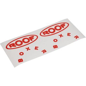Roof Boxer Alpha helm stickers - Rood