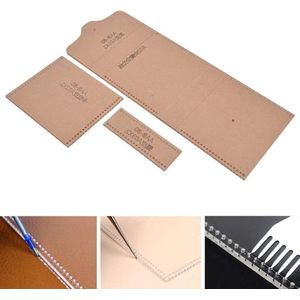 Portemonnee sjabloon set acryl DIY handgemaakte lederen mal handtas sjabloon voor portemonnee maken