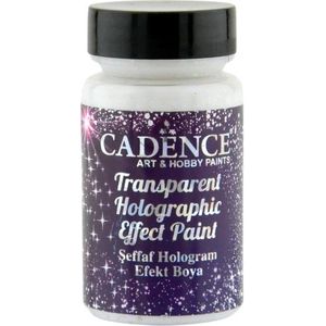 Cadence Holografische Glitter Effect Verf 90 ml Transparant