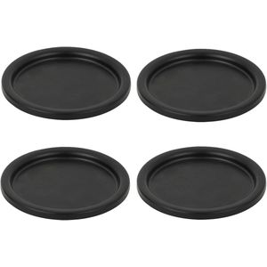 Candle Holder - 4 Zwarte Kandelaar - 10 cm - Zwart IJzer Kandelaar - Tafeldecoratie voor Kolomkaarsen - Kerst - Halloween - Bruiloft