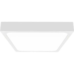 V-TAC VT-8624SW-SQ LED vierkante lichtkoepel - microgolfsensor - 295mm - IP44 - Wit - 24W - 2400 Lumen - 4000K