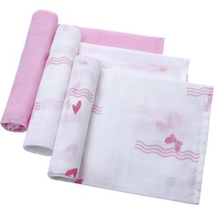 Set van 3 Spuugdoeken van Katoen voor Baby's - 70 x 70 cm - Ademend en Zacht - Machinewasbaar