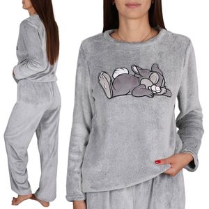 DISNEY Thumper POLAR, tweedelige pyjama voor dames, WARME pyjama met lange mouwen
