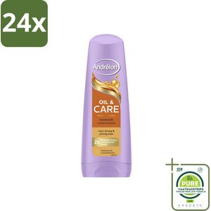 Andrélon – Conditioner – Oil & Care – 200 ml - Voordeelverpakking - 24 stuks - Droog haar - Pluis haar