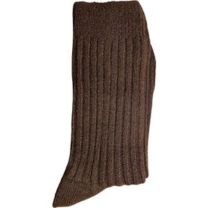 green-goose Alpaca Damessokken - Donker Bruin - Maat 35-38 - Alpaca Sokken voor Dames - 1 Paar - 95% Alpaka Wol