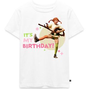 Spreadshirt Pippi Langkous It's My Birthday Kinderen Premium Bio T-shirt